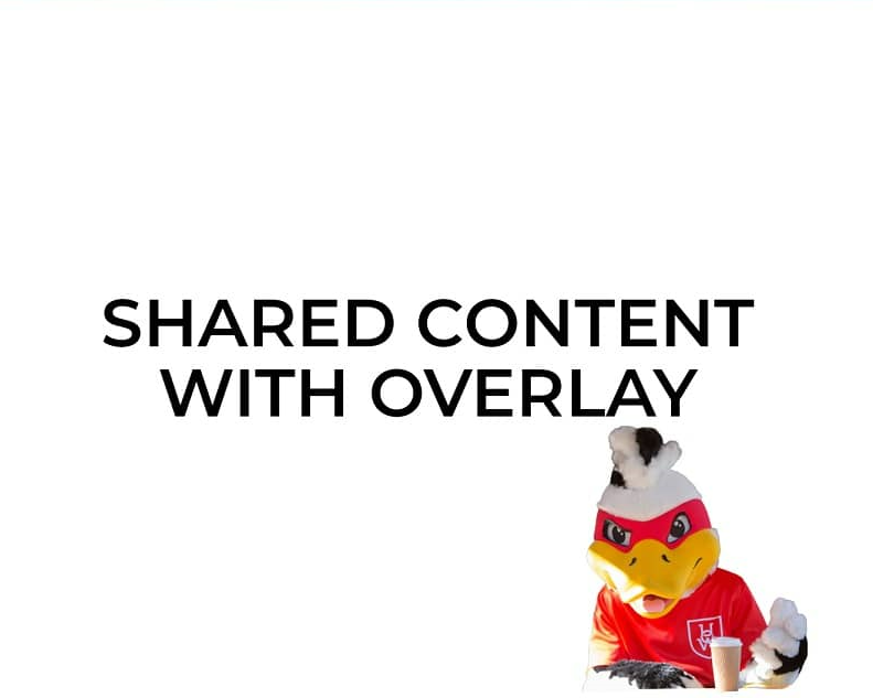 Sharing over content - Overlay